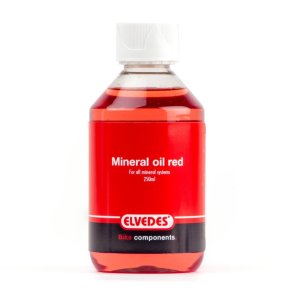 Elvedes olie 250 ml.  - Mineralsk r�d bremsev�ske