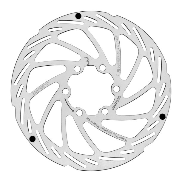 BBB BBS-111 PowerStop - 140 mm. Bremseskive med 6 hul montering