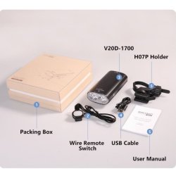 Gaciron V20D-1700 - Cykellygte