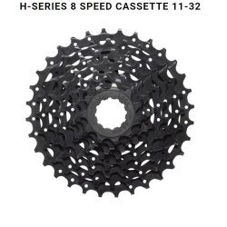 Microshift H-serie - 11-32T 8 Speed Kassette / Sort