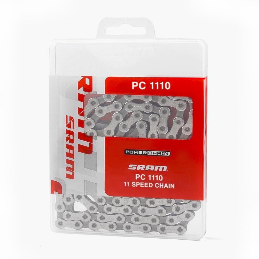 Chaîne SRAM PC-1110 11 Vitesses - 114 Maillons, Couleur Argent/gris