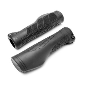 Bikepartner hndtag - 133 mm. Ergonomisk sort hndtagsst