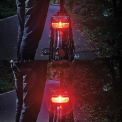 Trelock LS 614 DUO  - E-bike baglygte med bremselys