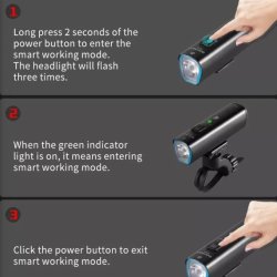 Gaciron V9M-1500 - Cykellygte